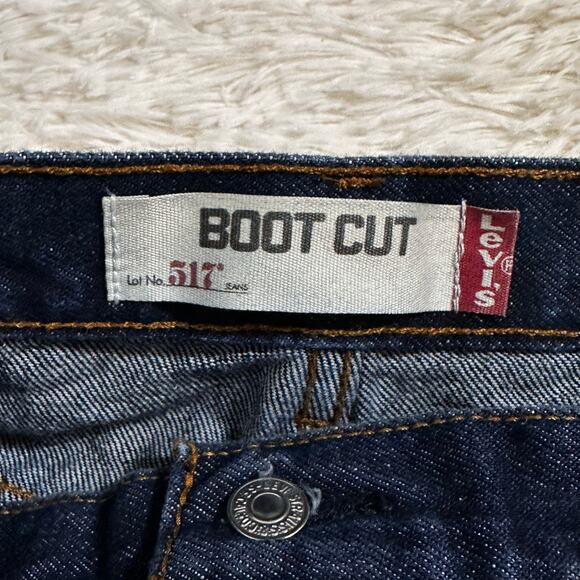 Levi's 517 Boot Cut Denim Jeans Sz 44x32 - Picture 6 of 7